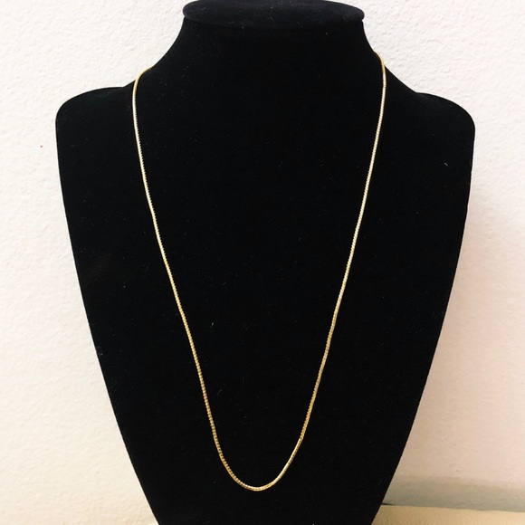 Jewelry - 18k Genuine Yellow Gold Box Chain